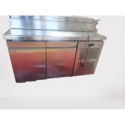 Table à pizza positive -2/+8°C COMPACT - GN 1/4 - 2 portes - Avec groupe - NEOS - TPZC2 - ILSA