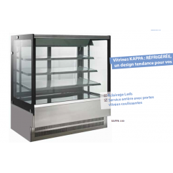 KAPPA100S - VITRINE REFRIGEREE SEMI MURALE GROUPE LOGE VITRAGE DROIT