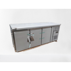 Table réfrigérée positive 464 L - Sans dosseret - 3 portes - Avec groupe logé - GN3101TN - Nosem