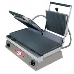 Infra grills duo - Plaques inf. mixtes et sup. rainurées - 230 V - Spécial grillades - 10102