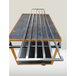 Etagère murale barreaudée en inox - Profondeur 400 mm - Longueur 1800 mm - EMB418T