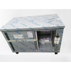 Meuble central inox chauffant profondeur 700 mm - Longueur 1200 mm - Simple face - TCH12T