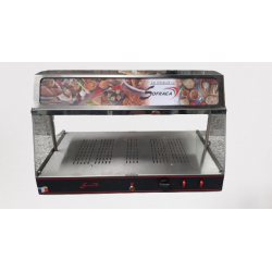 Vitrine chauffante avec bloc lumineux - GN 1/1 - 1 niveau - 230 V - N60