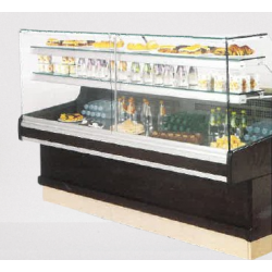 241600104 - Vitrine réfrigérée sans réserve / sans joue / RAVEL - vitrage droit