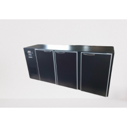 Unifrigor - Arrière-bar Skinplate - Série CLASSIC - Groupe logé - 3 moyennes portes pleines - 617 litres - U73MS